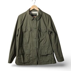 NWT: TALBOT’S Classic Military Field Jacket in Army Green: Women's Size X